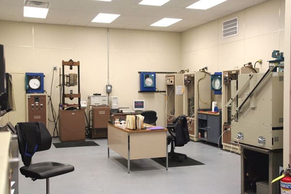 Interior of Destructive Test Lab