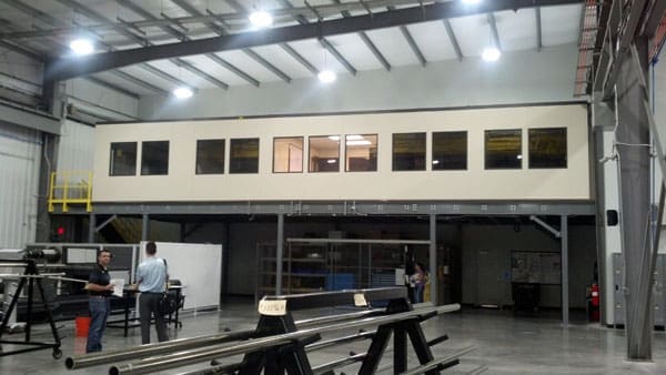 Mezzanine Offices above Production Floor