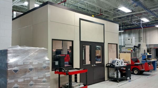 CMM Room with Removable Transom Panel above Doors