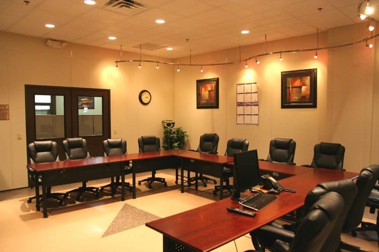 Interior View of Modular Conference Room