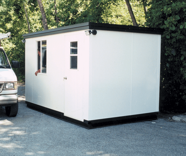 Guard Building with Outdoor Lighting