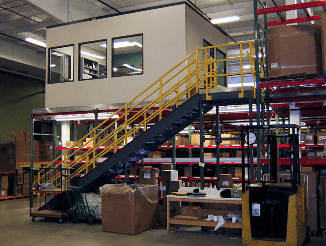 Mezzanine Office Above Inventory
